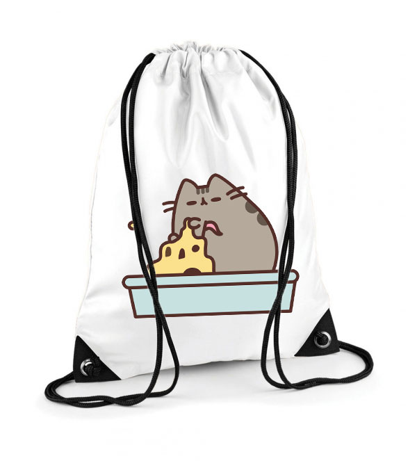 homokvár nyár nyaralás pusheen macska macskás cica cicás Poliészter Tornazsák