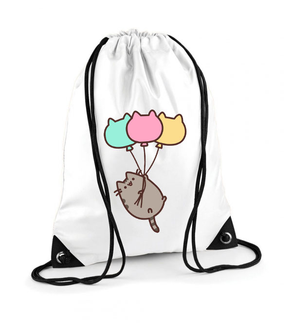 pusheen lufi macska macskás cica cicás Poliészter Tornazsák