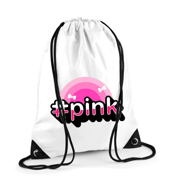 Pink Poliészter Tornazsák