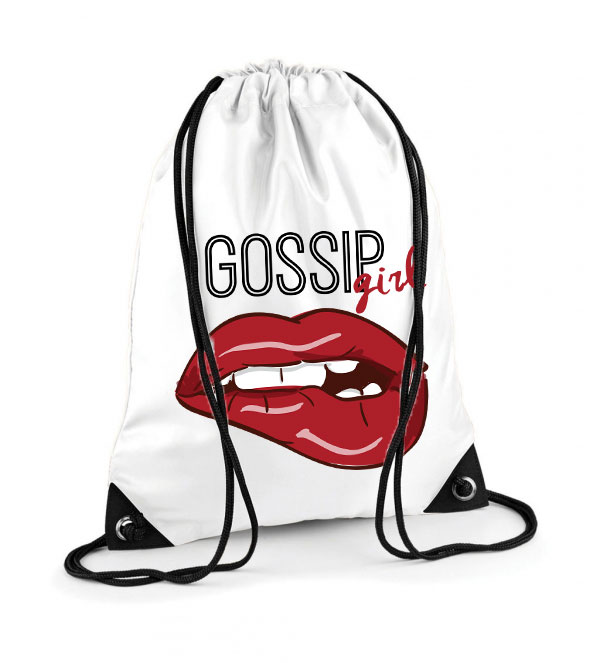 gossip girl lips ajak ajkak Poliészter Tornazsák