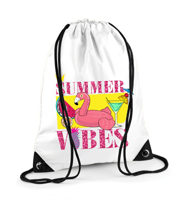 Summer Vibes nyár nyaralás Poliészter Tornazsák