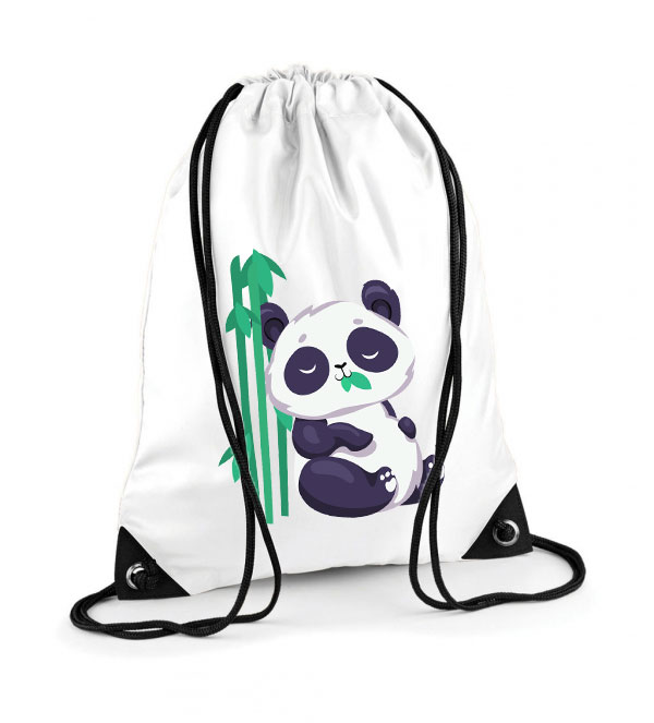 cuki panda pandás bambusz Poliészter Tornazsák