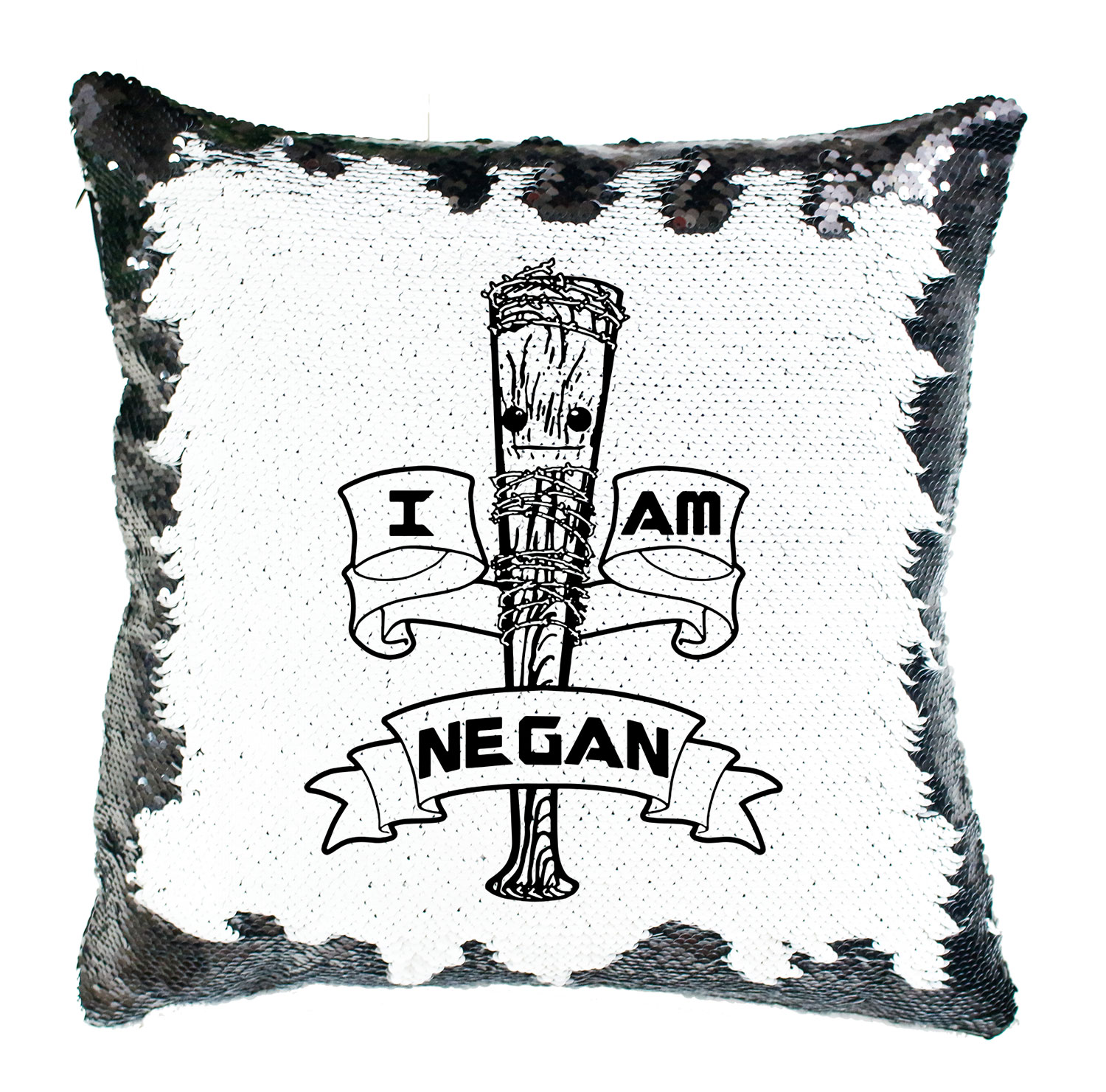 i am negan walking dead Simiflitteres Párnahuzat