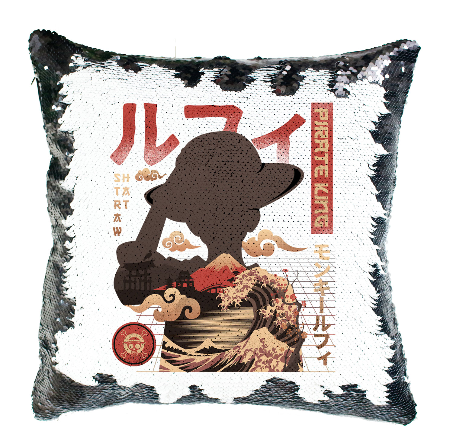 one piece pirate king monkey d  Simiflitteres Párnahuzat
