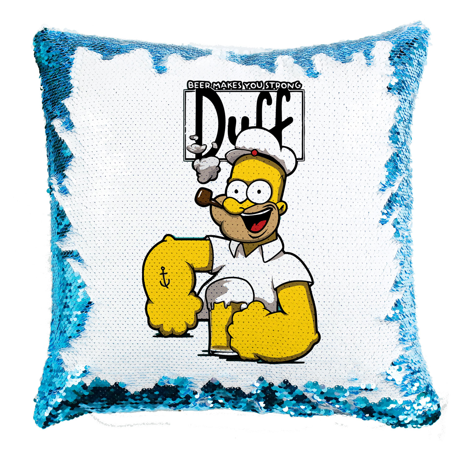 Homer Simpson Simpsons Család Simiflitteres Párnahuzat
