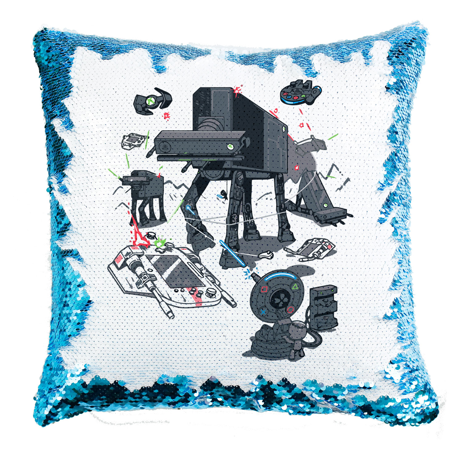 konzol gamer console joystick star wars Simiflitteres Párnahuzat