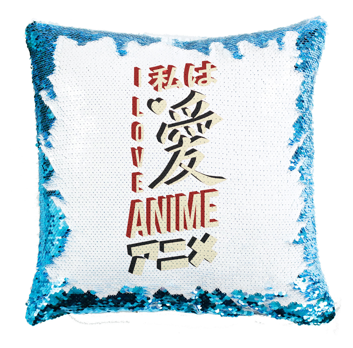 i love anime Simiflitteres Párnahuzat