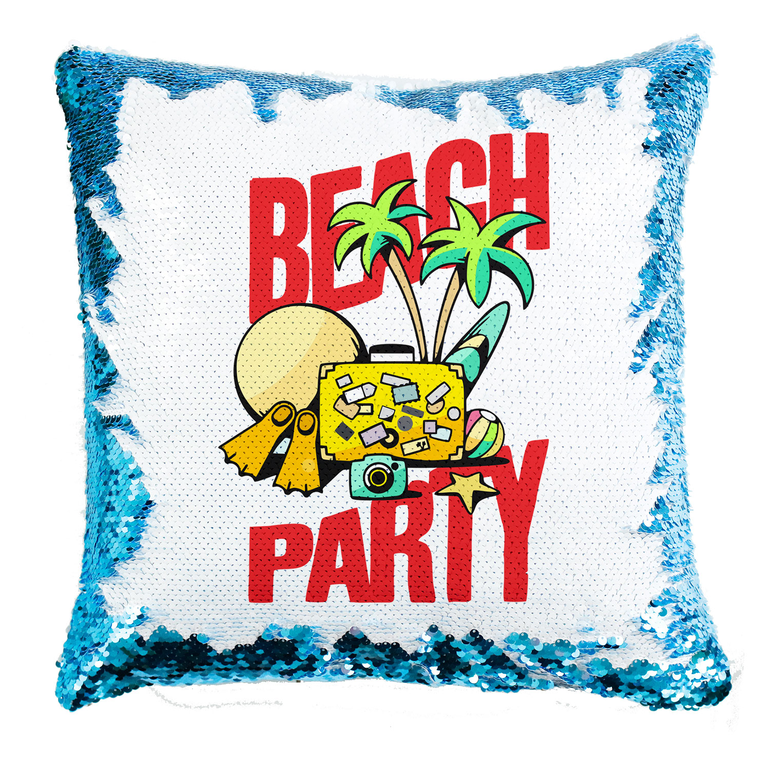 nyár nyaralás beach party Simiflitteres Párnahuzat