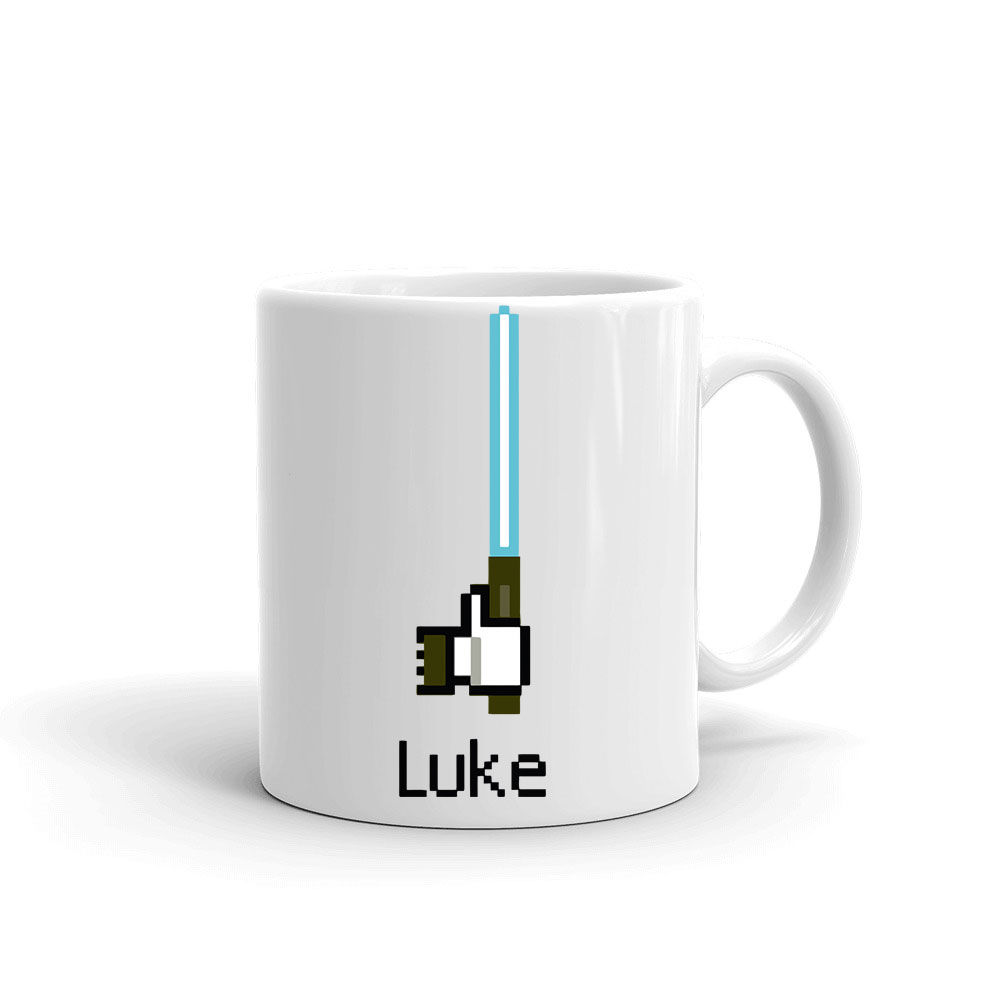 luke skywalker star wars facebook like humor Bögre