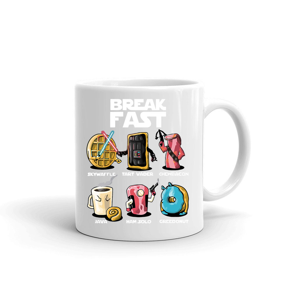 star wars break fast reggeli humor fánk kávé palacsinta Bögre