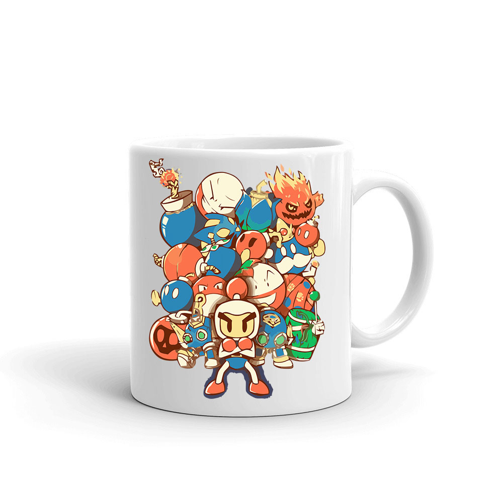 bomberman mario voltorb pokemon Bögre