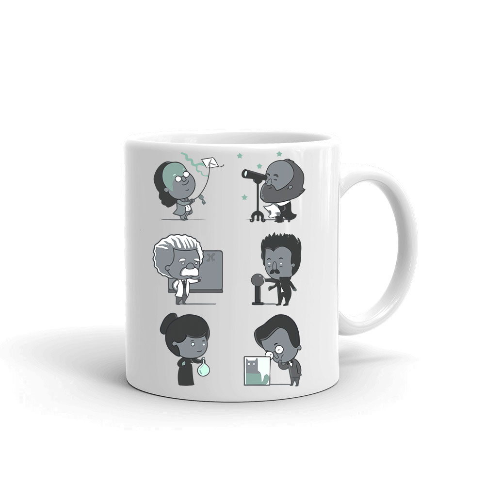 madame curie einstein benjamin franklin tesla Bögre