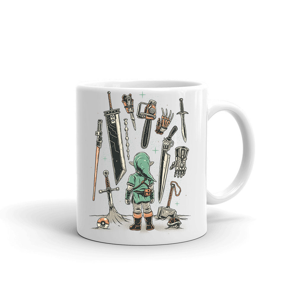 zelda link pokemon gamer lézerkard final fantasy mjolnir Bögre