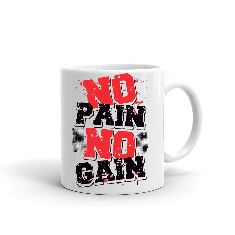 kondi kondizás no pain no gain kondis Bögre