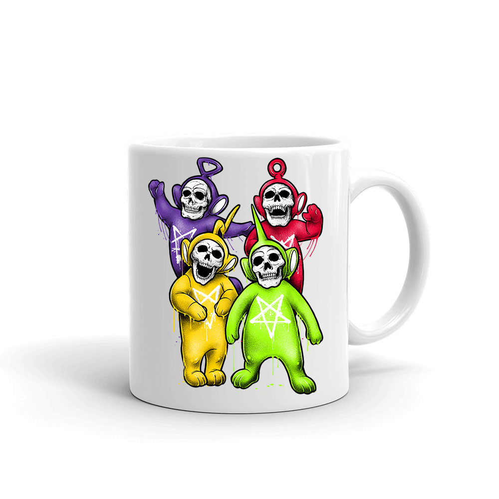 teletubbies koponya Bögre