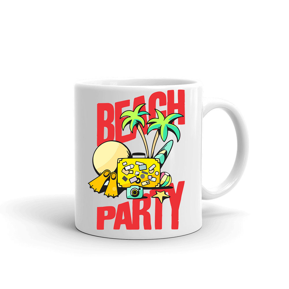 nyár nyaralás beach party Bögre