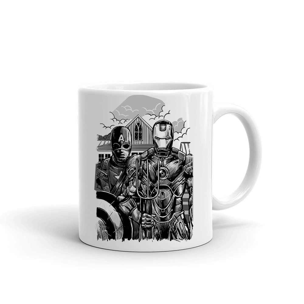 amerika capitány vasember avengers bosszúállók Bögre