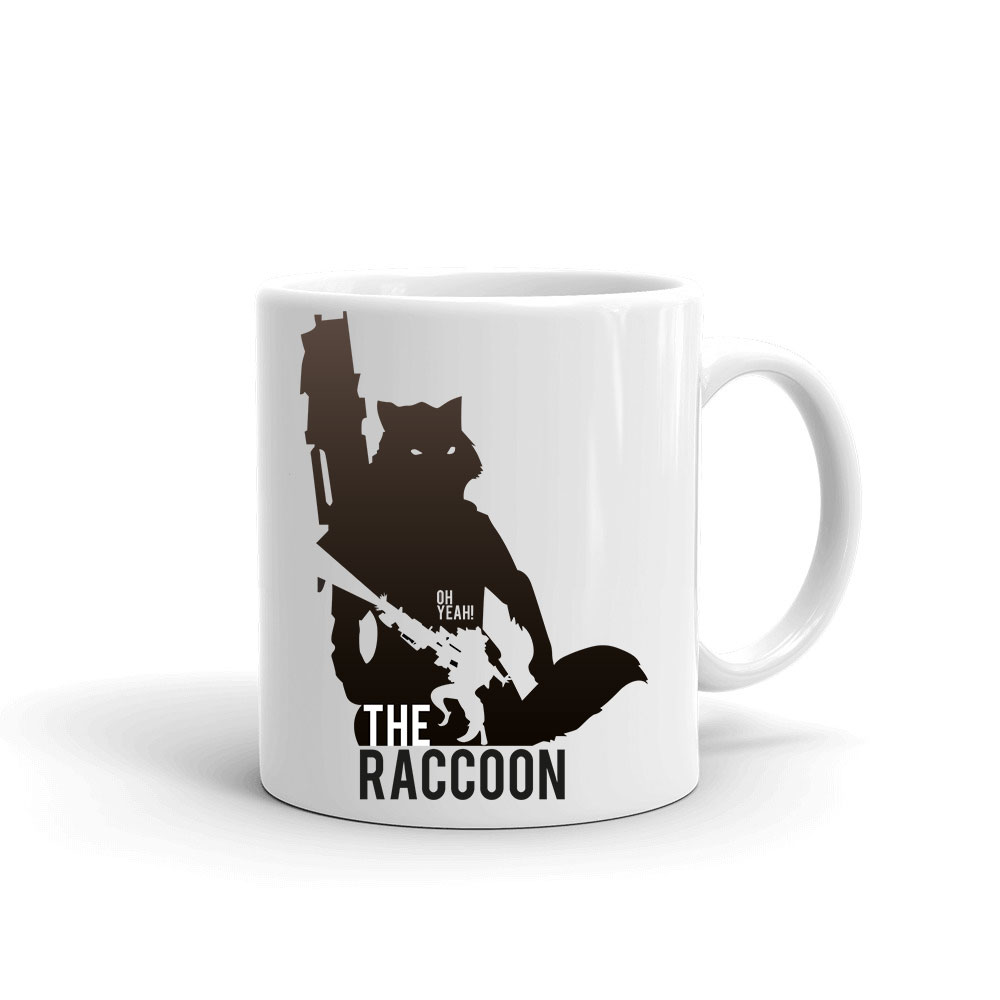 a galaxis őrzői rocket raccoon Bögre