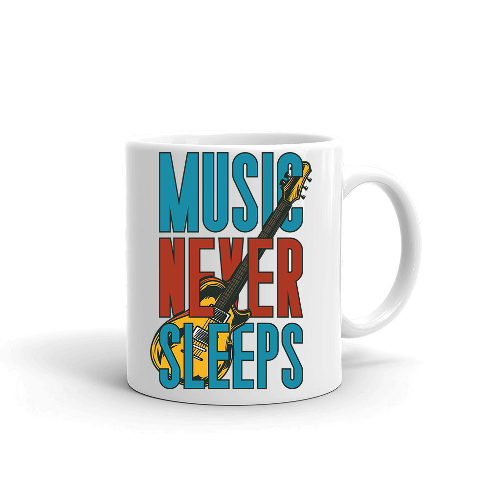 Music Never Sleeps gitár gitáros Bögre