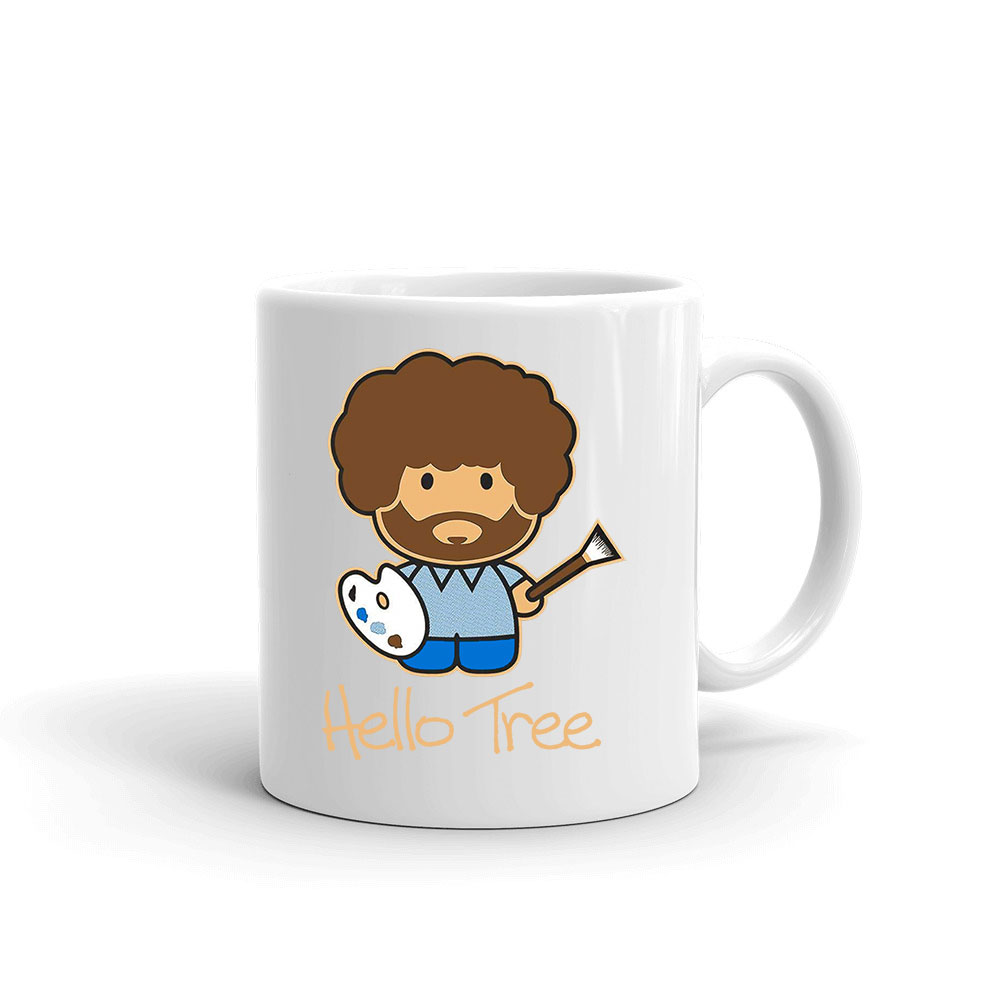 Bob Ross festészet festő Bögre