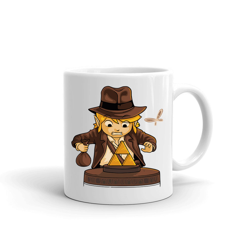 Link indiana jones gamer humor Bögre