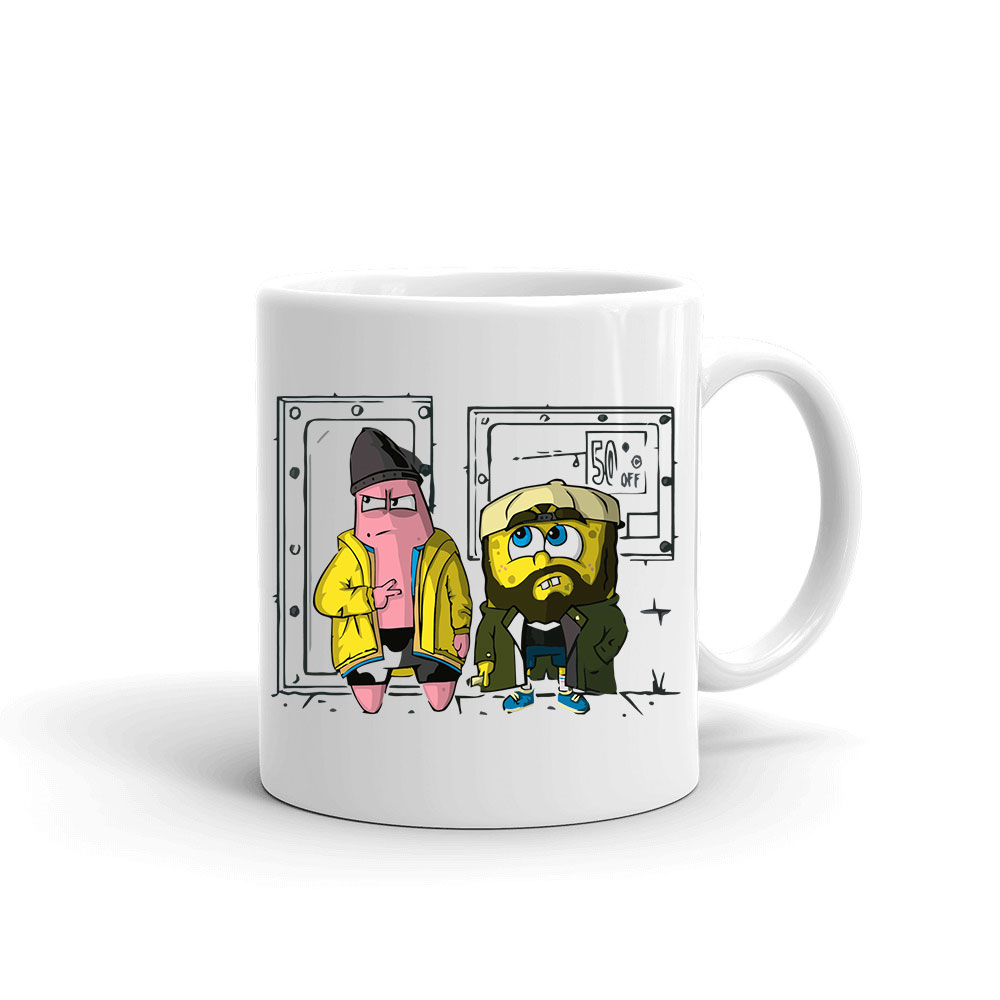 spongya bob jay és néma bob Bögre