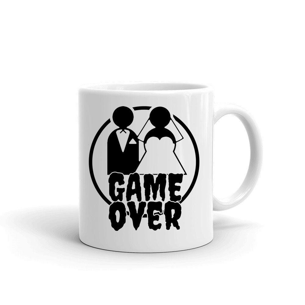 game over legénybúcsú humor Bögre