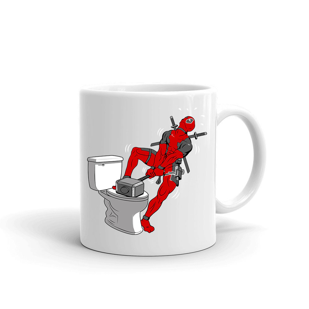 deadpool thor mjolnir kalapács humor Bögre