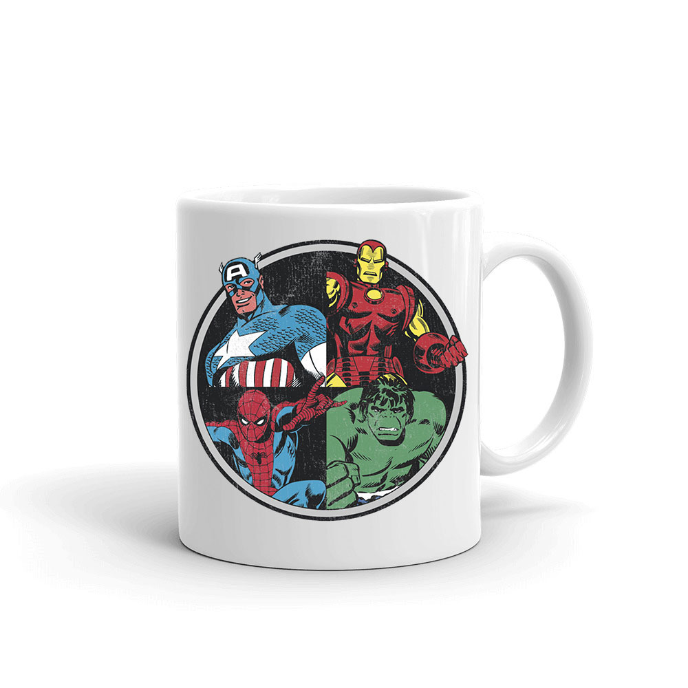 avengers bosszúállók vasember hulk pókember Bögre