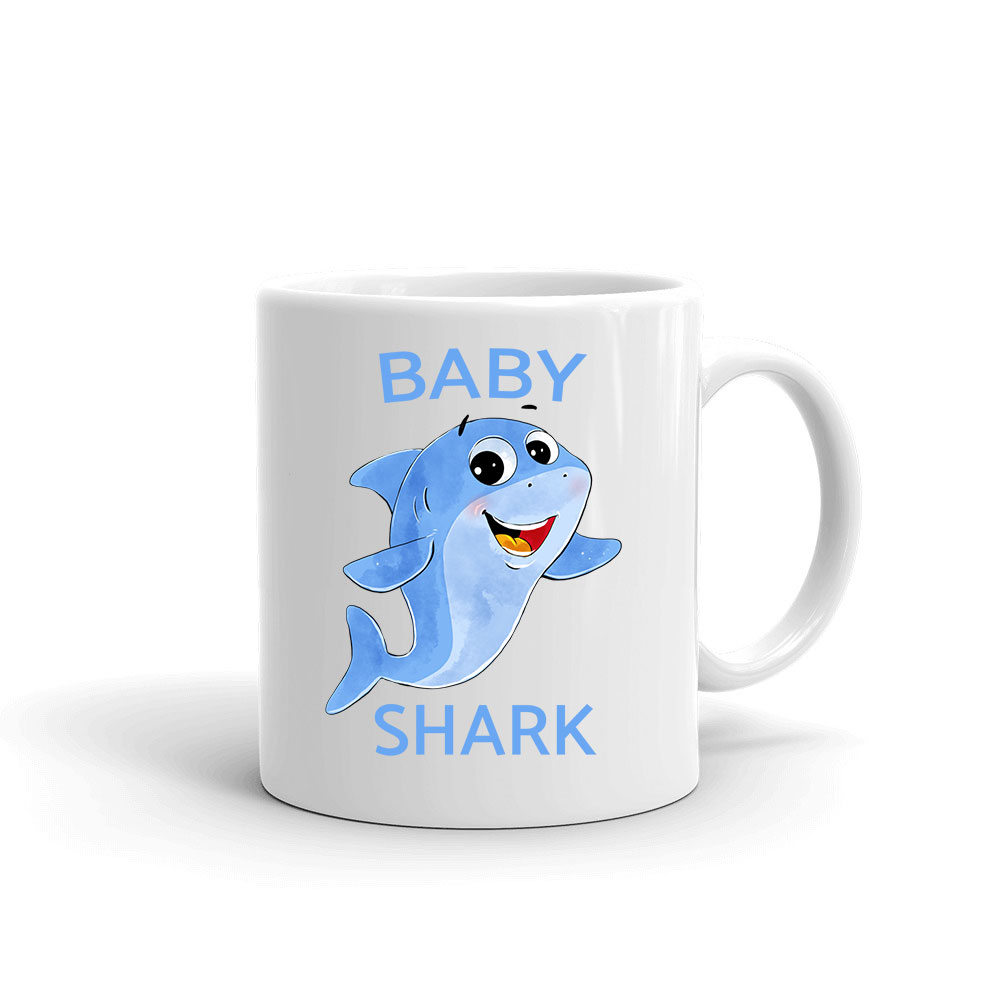 baby shark cápa Bögre