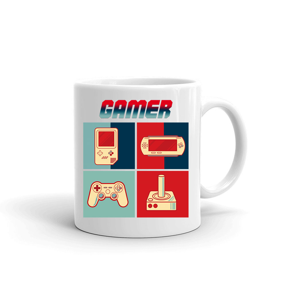 Gamer joystick gameboy Bögre