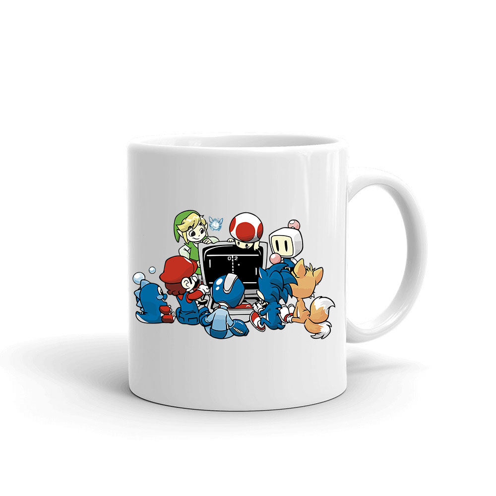 gamer sonic mario zelda megamen Bögre