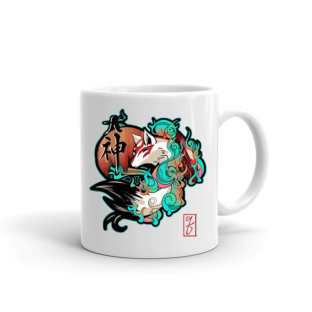 kitsune kicune Bögre