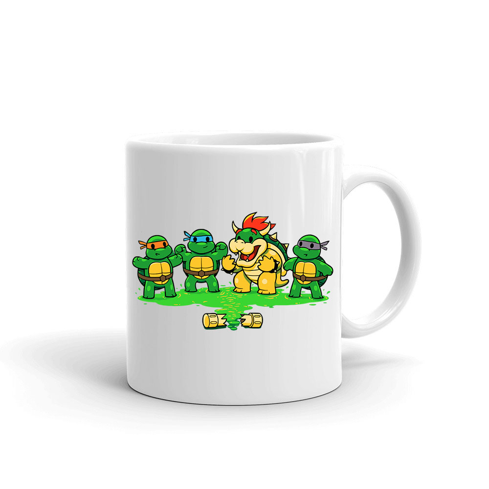 tini ninja teknőcök bowser Bögre