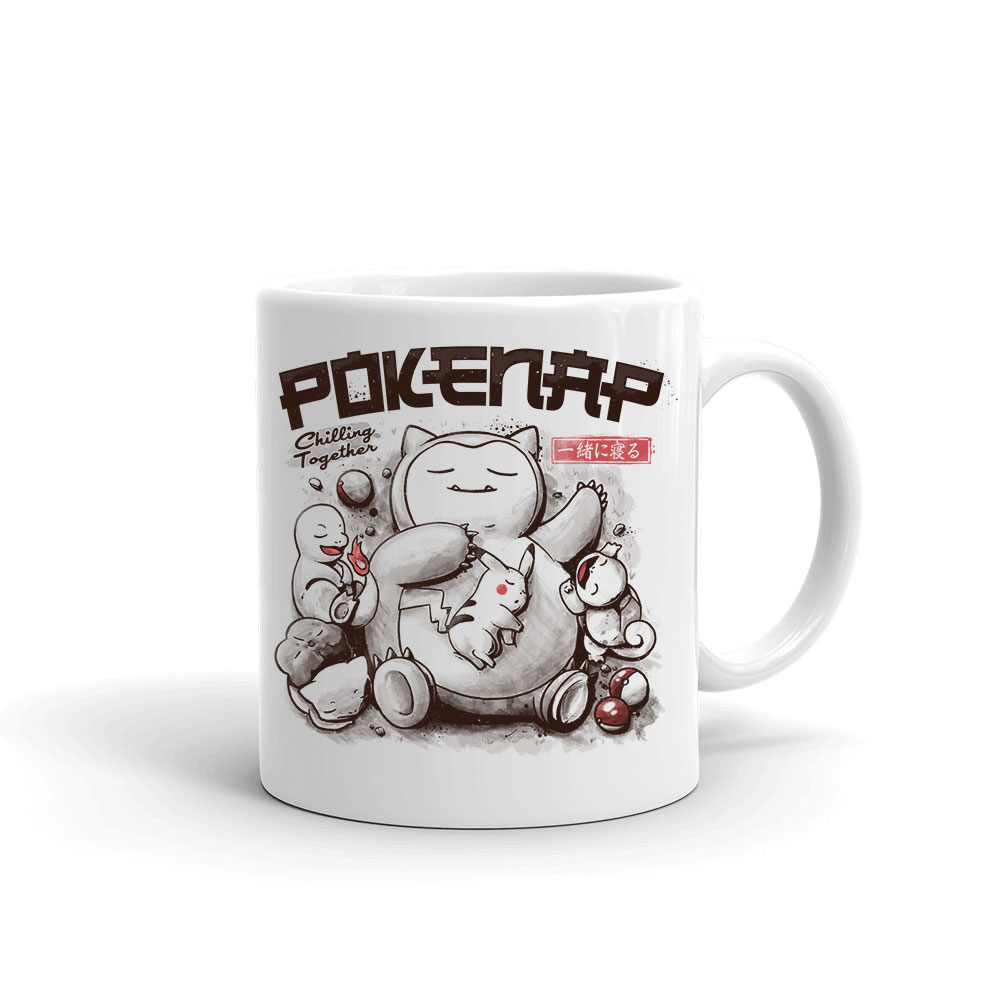 pokemon snorlax pikachu charmander alvós alvás Bögre