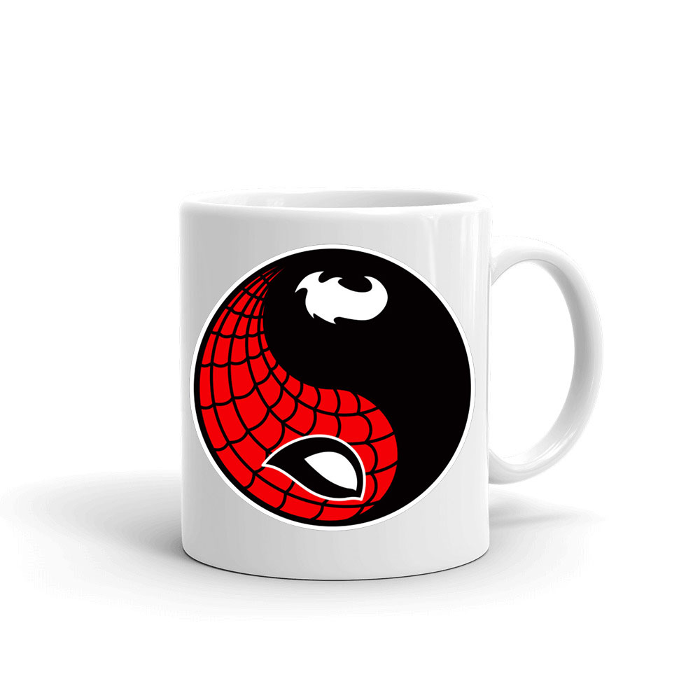 spider man yin yang venom Bögre