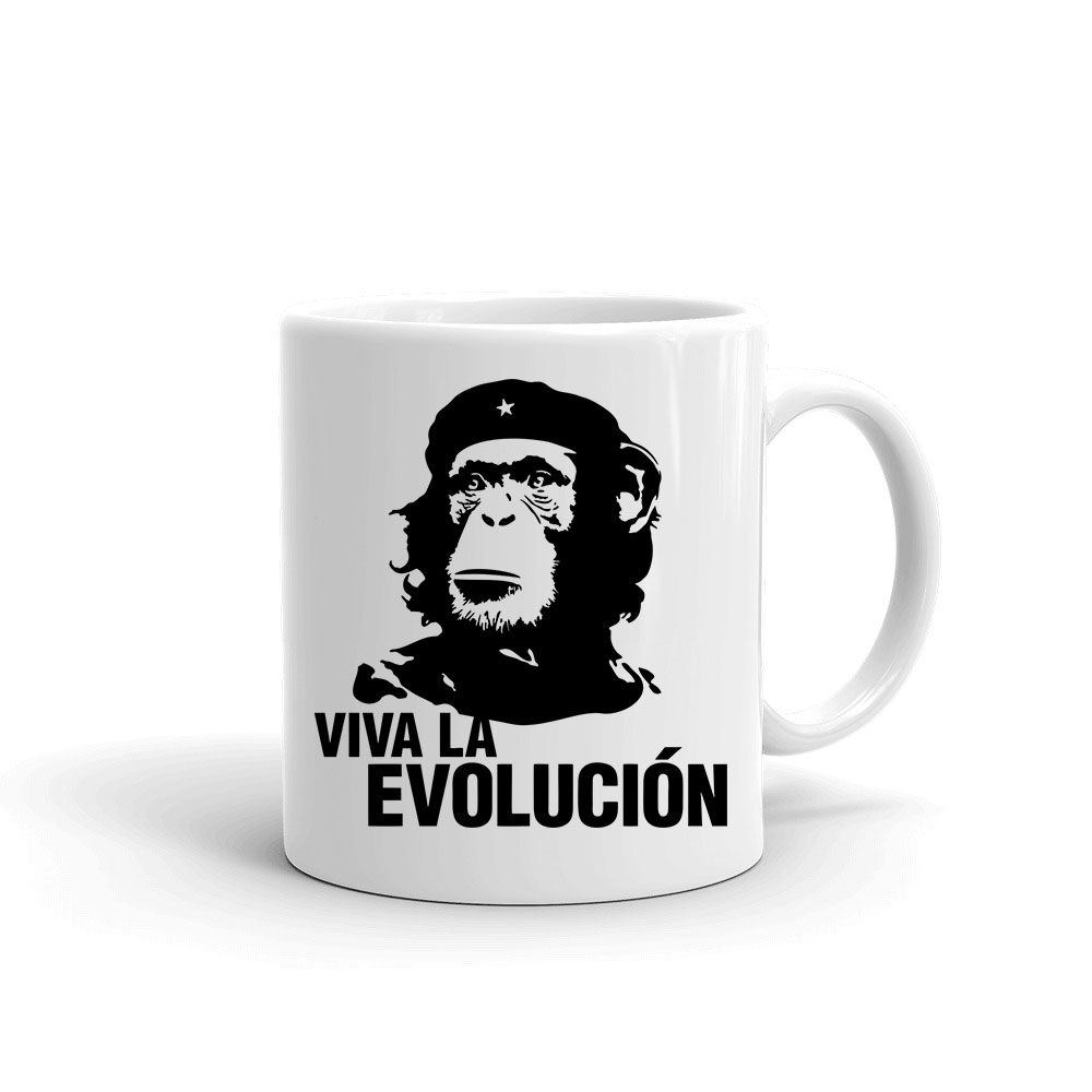 evolúció evolution majom csimpánz Bögre