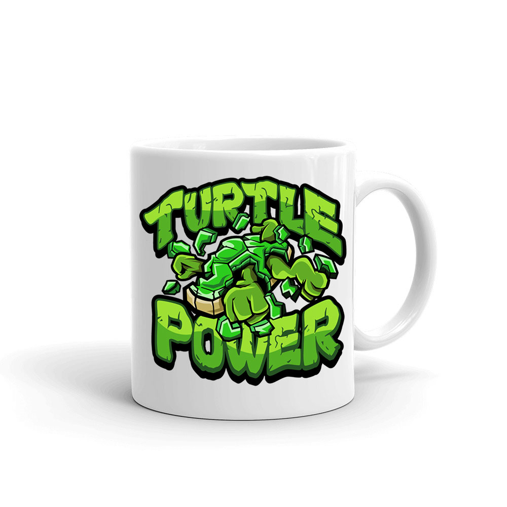 tini ninja teknőcök tmnt turtle power Bögre