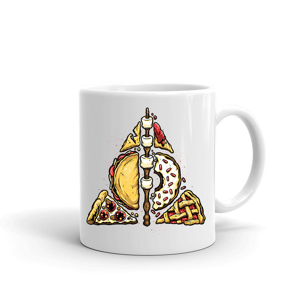 pizza gofri halál ereklyéi humor gyorskaja Bögre