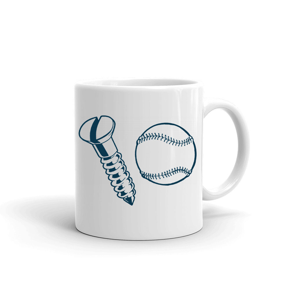 Baseball labda és csavar Bögre