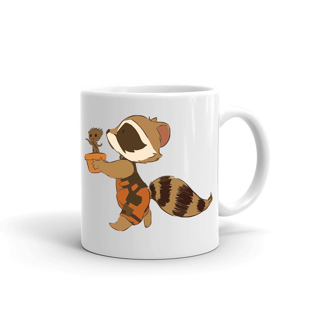 groot rocket raccoon Bögre