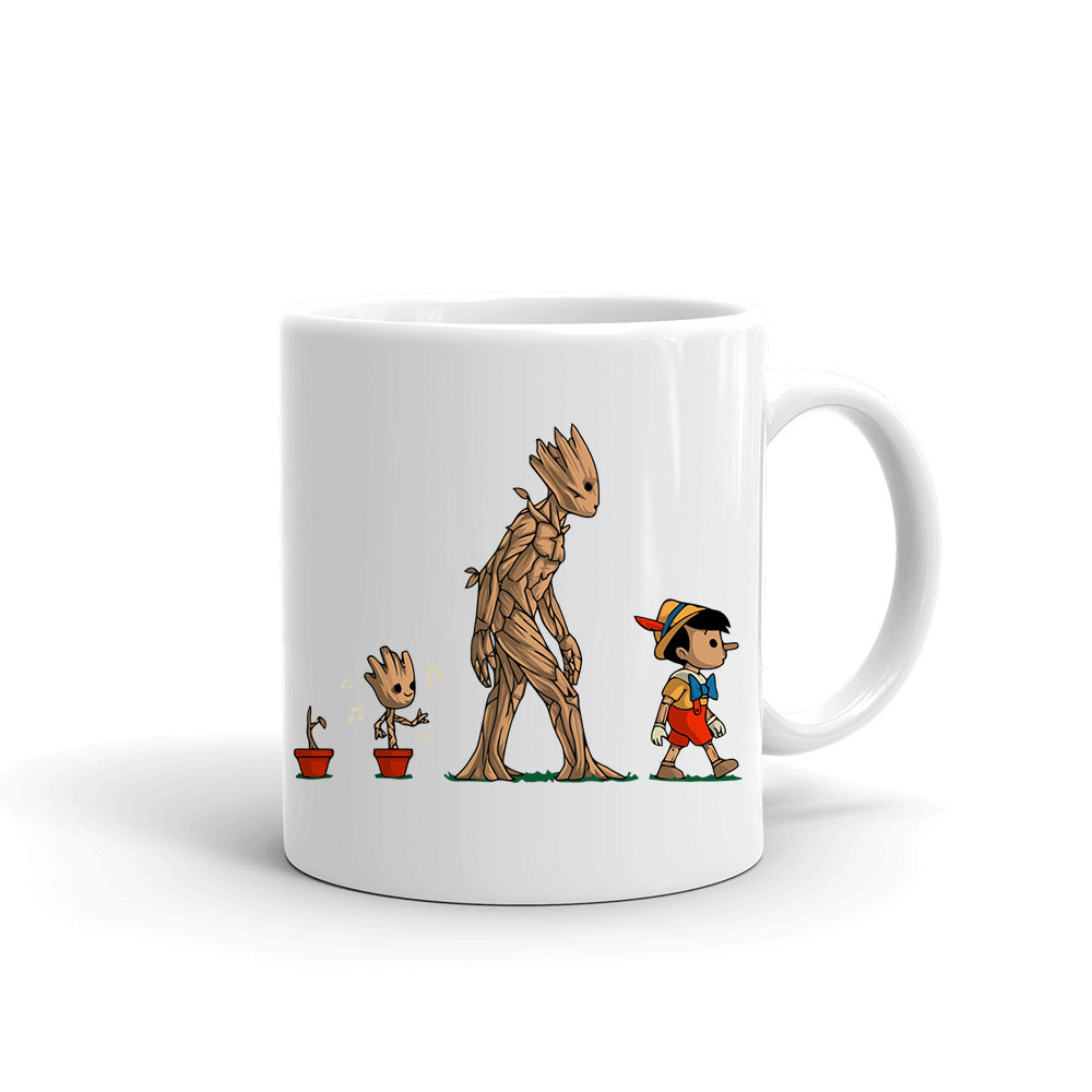 groot galaxis őrzői pinokkio pinoccio Bögre