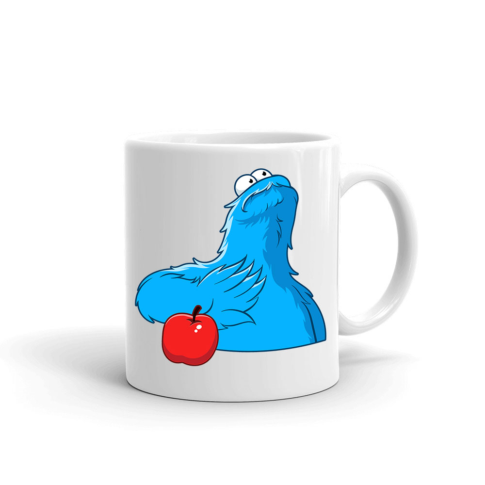 sütiszörny cookie monster alma Bögre