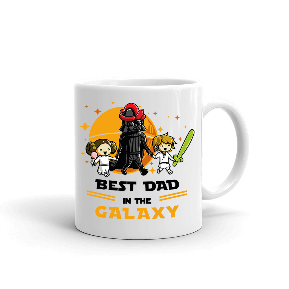 Legjobb apa a galaxisban egy fiú egy lány apáknak apák napja Bögre