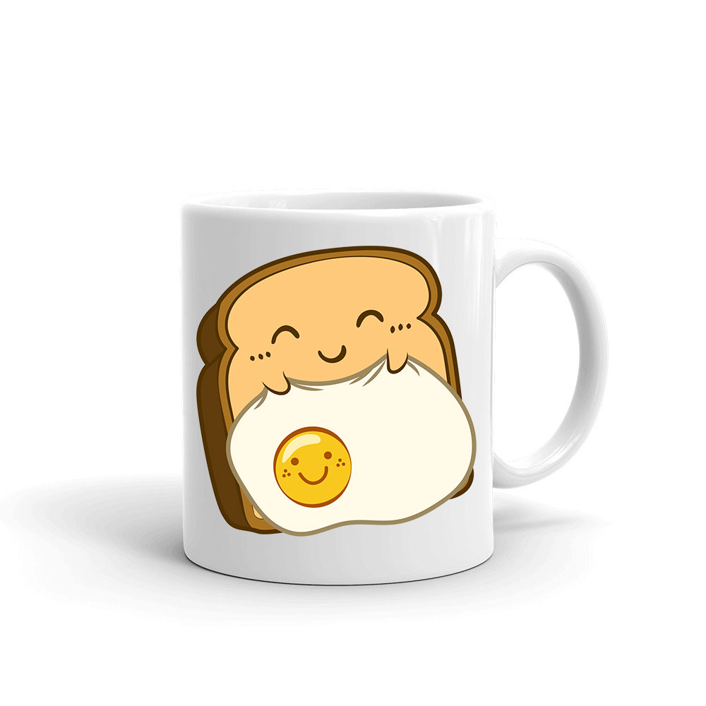 toast kenéyr tojás humor Bögre
