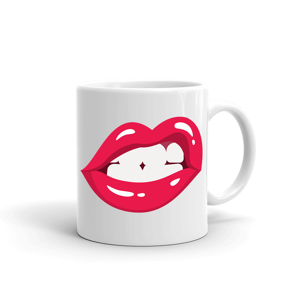 lips ajak ajkak száj  Bögre