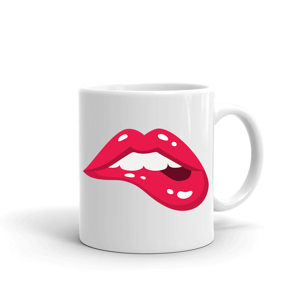 lips ajak ajkak száj  Bögre