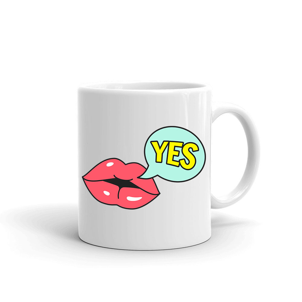 lips ajak ajkak száj  Bögre
