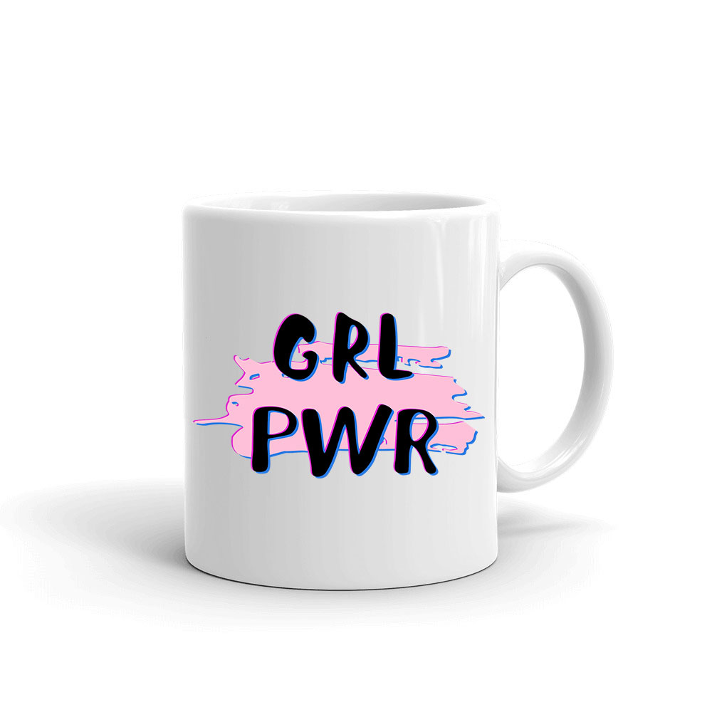 girl power grl pwr Bögre