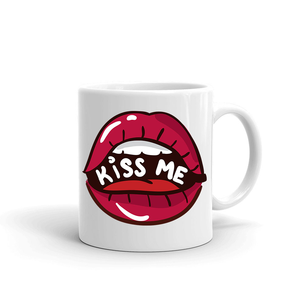 kiss me lips ajak ajkak száj Bögre